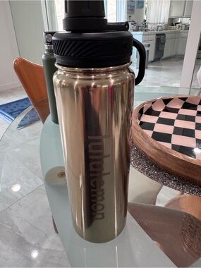 lululemon athletica Metallic Gold Insulated Water Bottle